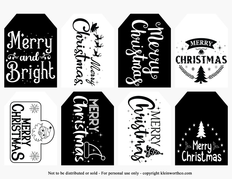 FREE Christmas Gift Tags Printables - Taste of the Frontier
